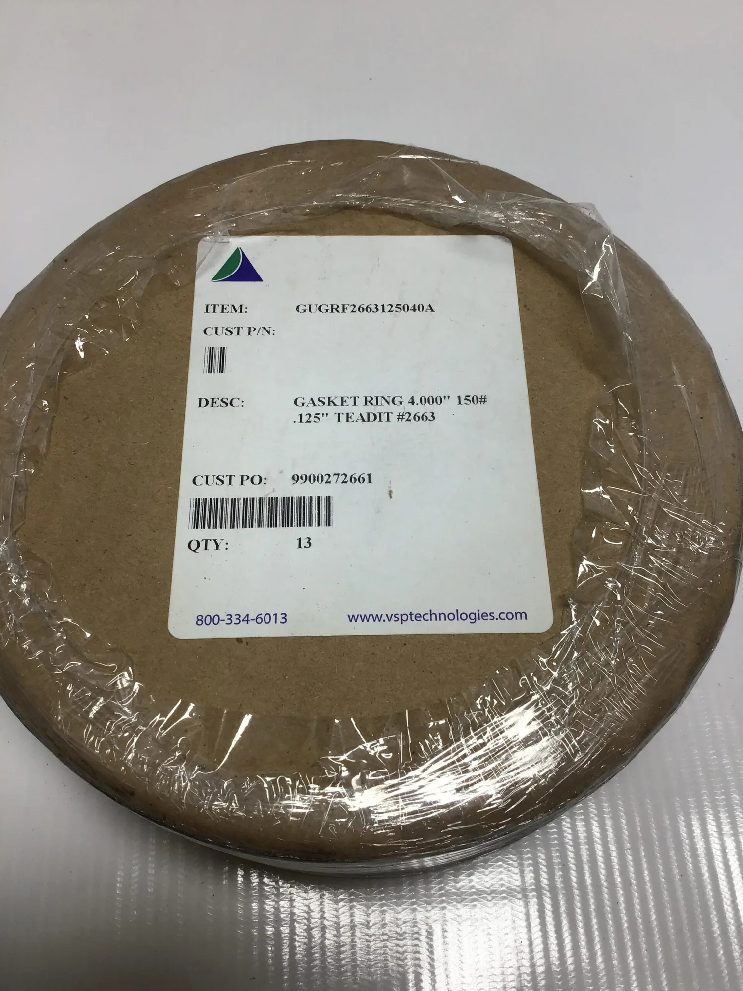 VSP Gasket Ring 4″ 150#.125″