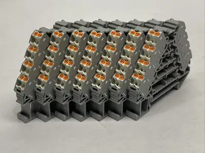 PTRV 4/GY,3270117 | Phoenix Contact PTRV 4/GY Marshalling Panel Terminal Block Gray 3270117 LOT OF 7 - Used