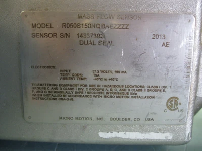 USED Micro Motion R050
