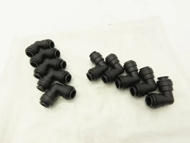John Guest 23806 12mm Elbow Connector Push Type Self Locking Water Lot of 10