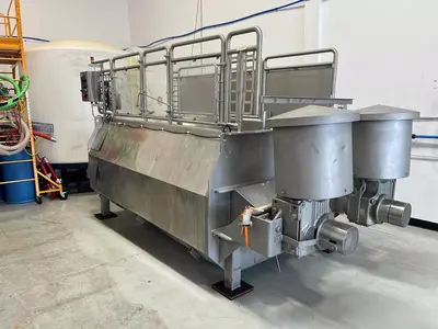 Mixer, Ribbon, 1100 Gallon, Dual Shaft, Stainless Steel, Jacketed, 15 HP, 7500 lb, #5991750