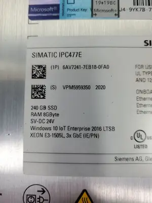 USED Siemens 6AV7241-7EB18-0FA0 SIMATIC IPC477E TOUCH HMI PANEL