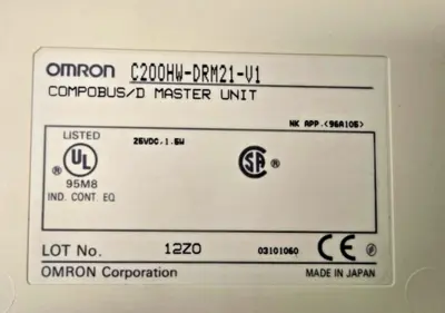 OMRON C200HW-DRM21-V1 C200HWDRM21V1 DEVICENET MASTER MODULE COMPOBUS/D