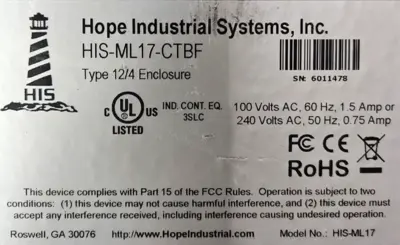 Hope Industrial HIS-ML17-CTBF Monitor Touch Screen 17" (BIN241)