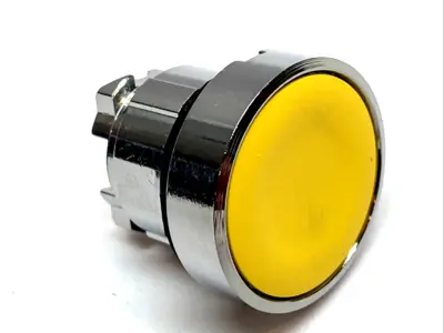 New | in-Stock Schneider Electric Harmony XB4 22mm Yellow Flush Push-Push Button Head Switch Parts Michigan US | Maverick Industrial Sales #1399905