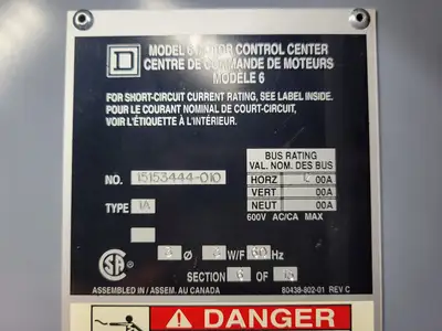 USED SQUARE D MODEL 6