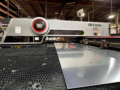 Used 2015 AMADA EMLK 3610NT Laser Combo Punches Illinois US | Machine Factory Outlet #1262814