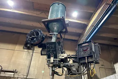 8' ARM X 6' HIGH OHIO POWERED WELDING MANIPULATOR, WITH LINCOLN WELDING ACCESSORIES: YOBRO #24903