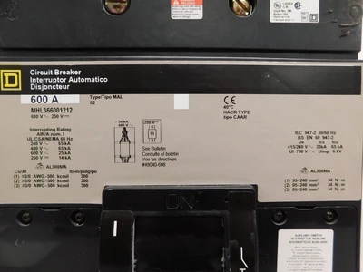 Used Square D MHL366001212 Circuit Breakers Ohio US | Equipment Recovery Corp. #1331114