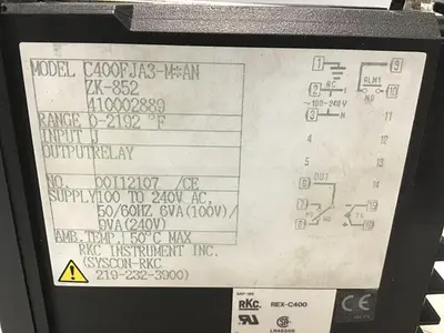 USED RKC REX-C400FJA3-MAN