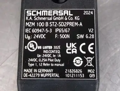 Schmersal MZM100BST2-SD2PREM-A Electronic Electromagnetic Lock Loc6D7