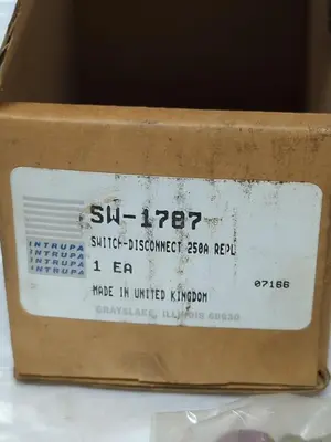 New | in-Stock INTRUPA SW-1787 Miscellaneous Equipment (Electrical & Power) Ohio US | Surplus Asset Holdings #1235533