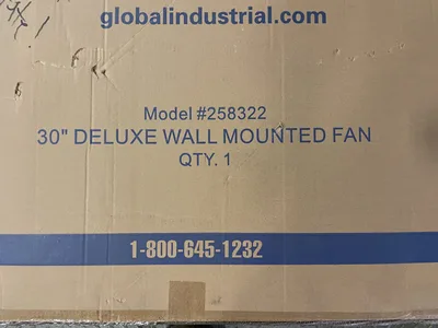 Global Industries 258322 30” Deluxe Wall Mounted Fan  -NIB