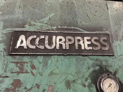 130 TON X 20' ACCURPRESS MODEL #713020 HYDRAULIC PRESS BRAKE, WITH UPGRADED TOUCH SCREEN CONTROLS: YOBRO #25003
