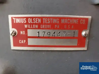 USED Tinius-Olsen Tinius Olsen Melt Indexer, Model MP393