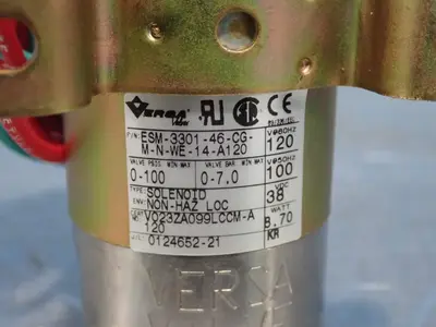 New | in-Stock VERSA ESM330146CGMNWE14A120 Solenoid Valves Ohio US | HGR 24 #864317