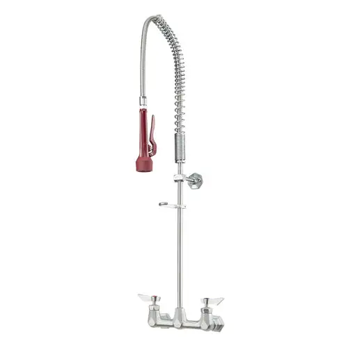 Krowne DX-108 Wall Mount Pre Rinse Unit w/ 44" Hose - 1/2" NPT Female Inlet