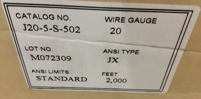 NEW WATLOW GORDON J20-5-S-502