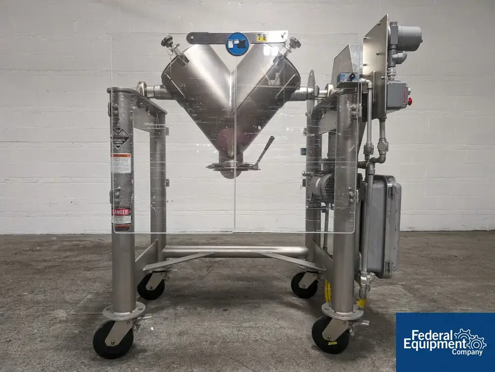 USED Patterson-Kelley 2 Cu Ft P-K Twin Shell Blender, S/S,