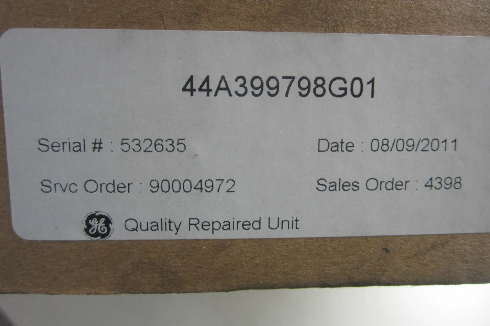 GENERAL ELECTRIC 44A399798-G01 PC BOARD 44A399798G01