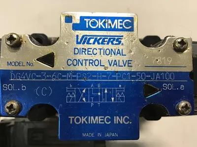 USED TOKIMEC VICKERS DG4VC-3-6C-M-PS2-H-7-PC1-50-JA100