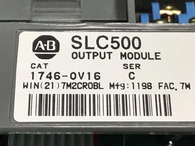 USED ALLEN BRADLEY 1746-OV16 SER C