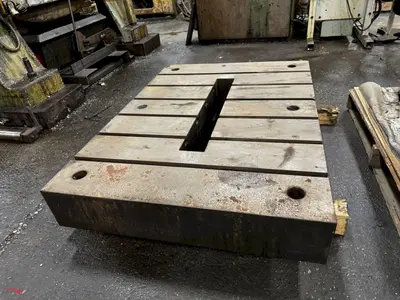 42.5" X 30 1/4" X 6" HEAVY DUTY STEEL BOLSTER PLATE: YOBRO #23886