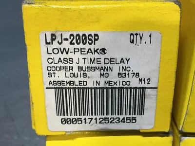 Used COOPER BUSSMANN LPJ200SP Fuses Ohio US | HGR 24 #1545284
