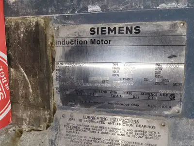 Induced Draft Fan w/ 700hp Induction Motor 4000V, 887RPM, 3Ph, 5810S, Type CG