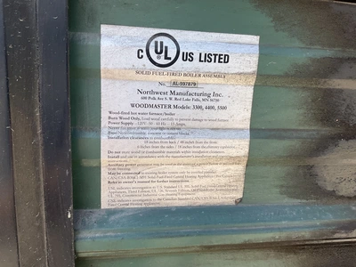 Used WOOD MASTER HEAVY DUTY 4400 OUTDOOR BOILER Boilers Michigan US | Miedema Asset Management Group #1322225