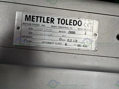 Used METTLER TOLEDO 2888 STAINLESS STEEL SCALE W/ HAWK READOUT 1000 LBS  36 X 36 Scales California US | Equipment Lab #1394844
