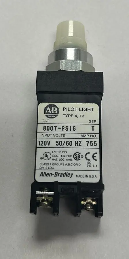 New | in-Stock ALLEN-BRADLEY 800T-PS16 Miscellaneous Equipment (Electrical & Power) | Surplus Asset Holdings #1191586