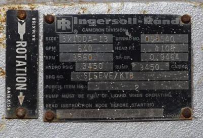 USED INGERSOLL RAND 3X10DA-13