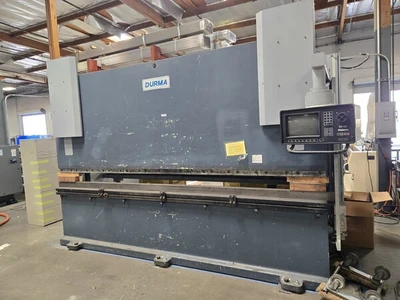 220 Ton, Durma, CNC hydraulic press brake, 12' overall, Delem 65 Control, 1999