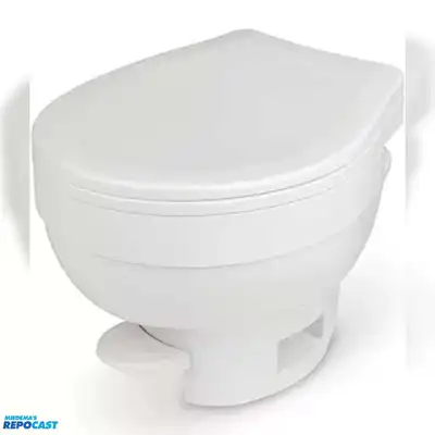 Thetford Aqua-Magic VI Low Profile Foot Flush RV Toilet, CP and OEM, New in Box
