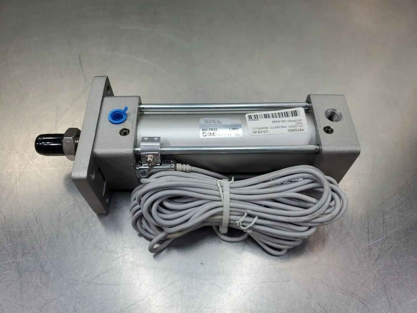 SMC MDBF50-120-A54Z Pneumatic Cylinder w/2-SMC D-A54 Reed Switches. 6B-13