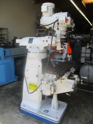 Frejoth (Bridgeport copy) milling machine w/ digital read out feed, 9" x42"table, 3 HP, R8 taper, 220V / 440V, impeccable