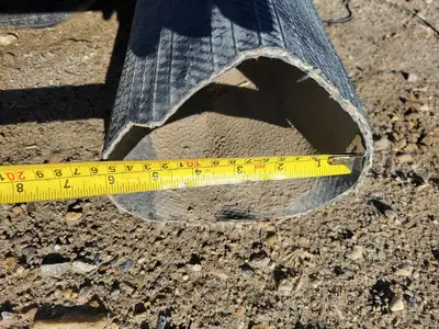 6" x 45 ft Hose Black