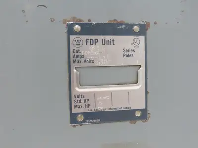 Westinghouse FDP325R Safety Disconnect Switch 100/400A 240VAC 100Hp 3Ph READ