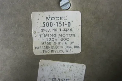 NEW PARAGON ELECTRIC 500-151-0 RESET TIMER 5001510