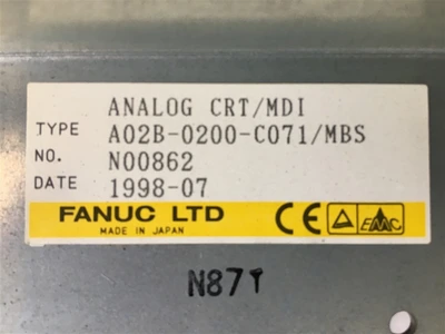 USED FANUC A02B-0200-C071/MB5, GE FANUC LVD SERIE 16-L (1)-AN
