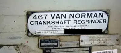 Used VAN NORMAN 467 Crankshaft Grinders Arizona US | KD Machinery #1411750