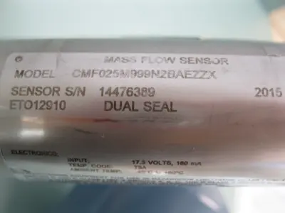 Used Micro Motion CMF025 M999N2BAEZZX Sensors New Hampshire US | Bitter End Trading #1452777