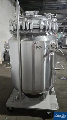 USED Pfaudler 600 Liter Pfaudler Glass Lined Receiver Tank, 50#