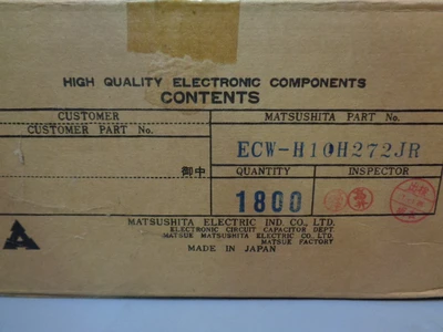 NEW MATSUSHITA ECW-H10H272JR