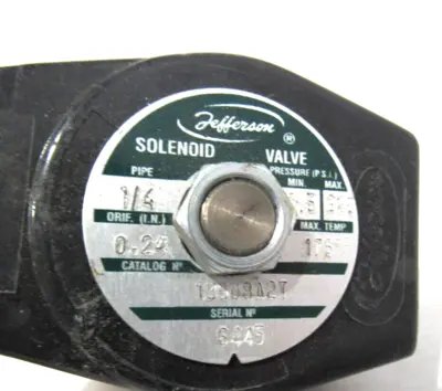 NEW JEFFERSON 1390BA2T SOLENOID VALVE