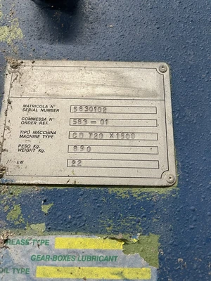 USED TECNOFER CD720X1500