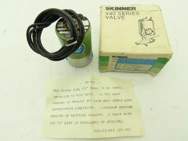 Honeywell Skinner V42LA0EN037 Solenoid Valve 2-Way NC 120V 35 PSI 1/4" NPT