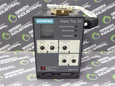 Siemens RMS-TIG-TZ Static Trip III Solid State Programmer 5000A max Used