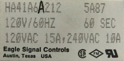 NEW EAGLE SIGNAL HA41A6A212 TIMER 60 SEC